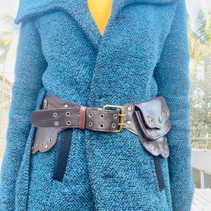 HAND CRAFTED 100% Genuine Leather Pocket Hip Belt